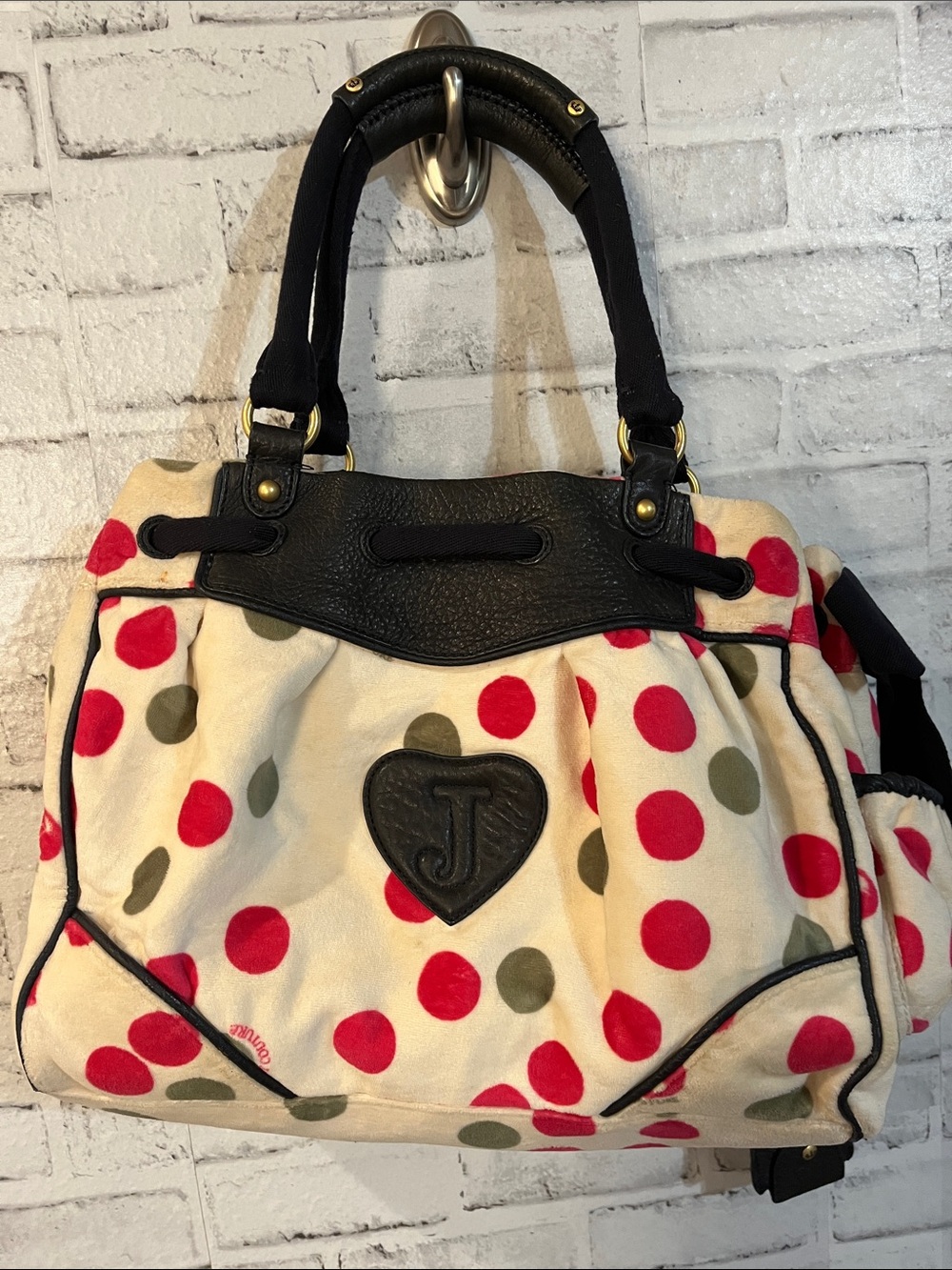 Juicy couture vintage y2k large velour daydreamer purse - Picture 6 of 12